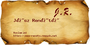 Jász Renátó névjegykártya