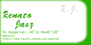 renato jasz business card